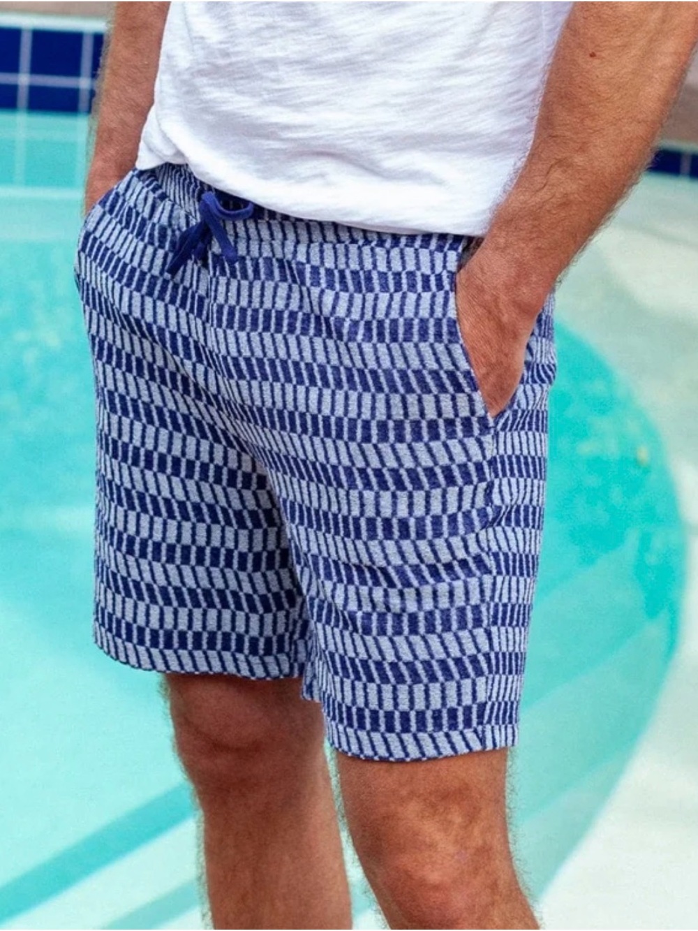 Cruiser Terry Shorts CHECK JACQUARD